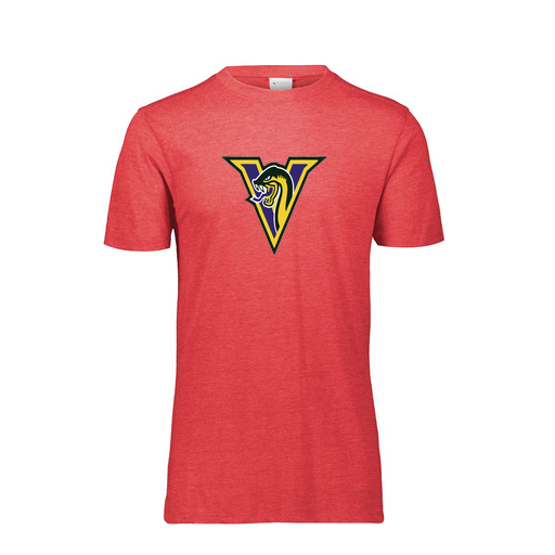 [FTSCUBRD-AS-LOGO1] Decker Men's Tri-Blend T-Shirt - Short Sleeve (Adult S, Red, Logo 1)