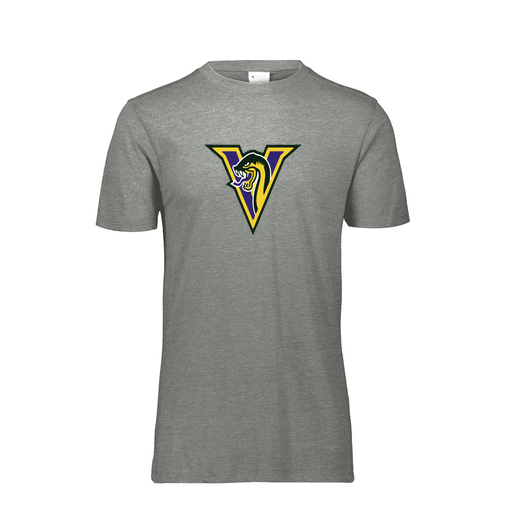 [FTSCUBGY-YS-LOGO1] Decker Youth Tri-Blend T-Shirt - Short Sleeve (Youth S, Gray, Logo 1)