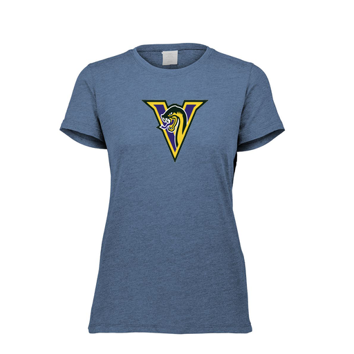 [FTSCUBNV-FAXS-LOGO1] Decker Women's Tri-Blend T-Shirt - Short Sleeve (Female Adult XS, Navy, Logo 1)