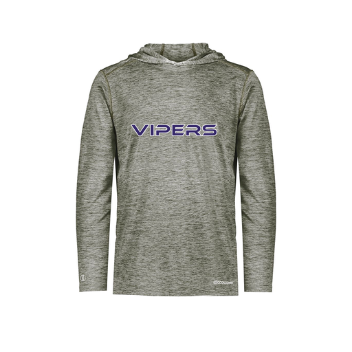 [FOLHCGGY-AS-LOGO2] Decker Men's Charge Hoodie (Adult S, Gray, Logo 2)