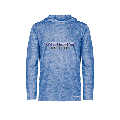 [FOLHCGRY-YS-LOGO3] Decker Youth Charge Hoodie (Youth S, Royal, Logo 3)