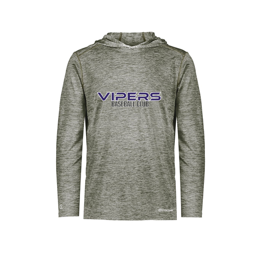 [FOLHCGGY-YS-LOGO3] Decker Youth Charge Hoodie (Youth S, Gray, Logo 3)