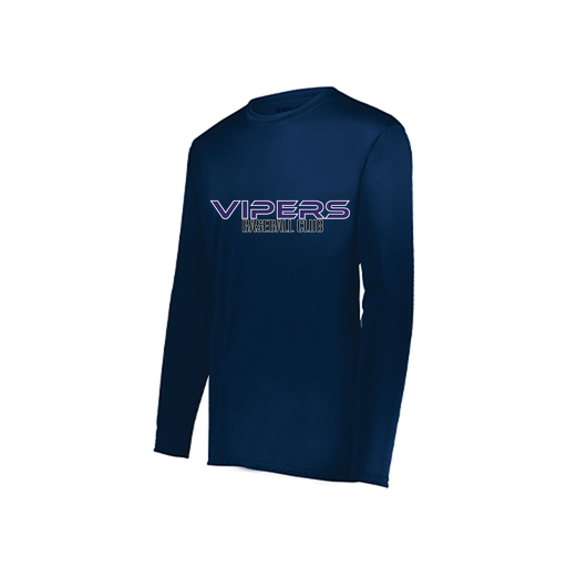[222822.065.XS-LOGO3] Men's LS Smooth Sport Shirt (Adult XS, Navy, Logo 3)
