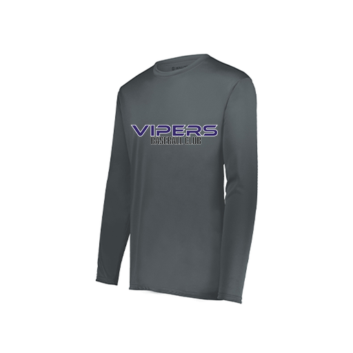[222822.059.XS-LOGO3] Men's LS Smooth Sport Shirt (Adult XS, Gray, Logo 3)