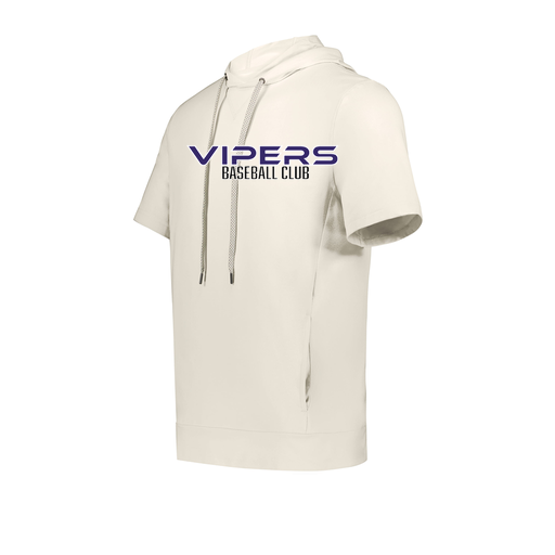 [222605-WHT-YS-LOGO3] YOUTH VENTURA SOFT KNIT SHORT SLEEVE HOODIE (Youth S, White, Logo 3)