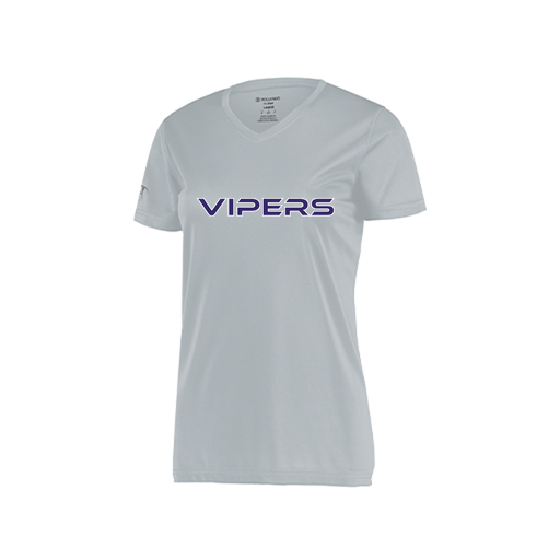 [222820.099.S-LOGO2] Ladies Movement Dri Fit Shirt (Female Adult S, Silver, Logo 2)
