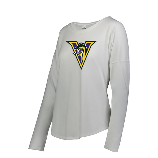 [3077.005.S-LOGO1] Ladies LS Ultra-blend T-Shirt (Female Adult S, White, Logo 1)