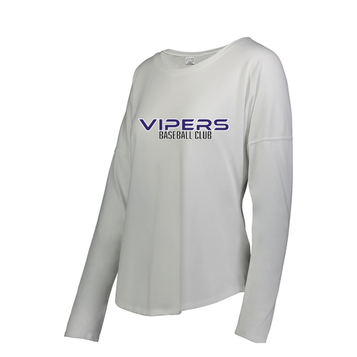 [FTLCUBWH-FAS-LOGO3] Decker Women's Tri-Blend T-Shirt - Long Sleeve (Female Adult S, White, Logo 3)